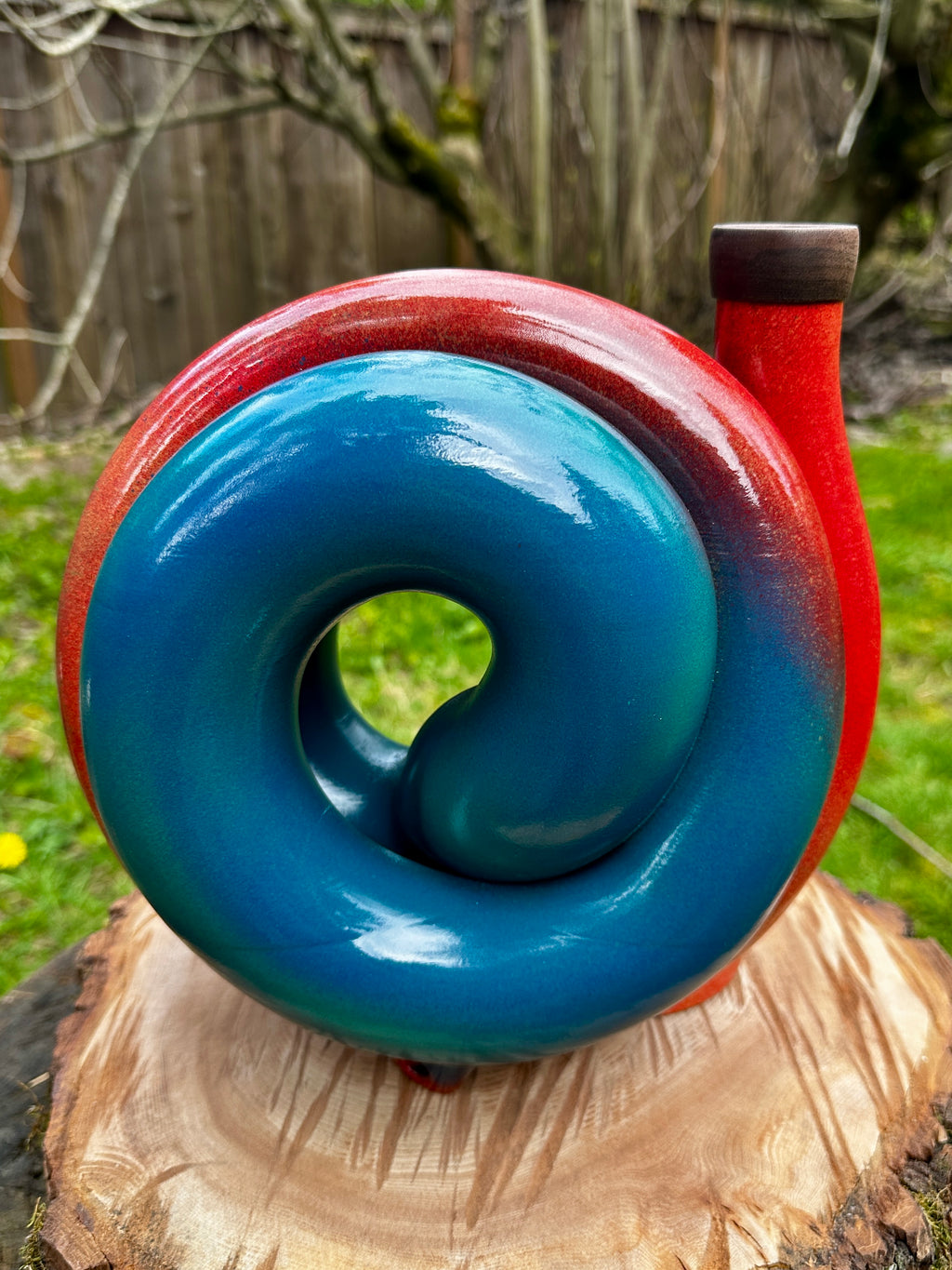 Super Spiral Compact Didgeridoo - D - Ready to Ship