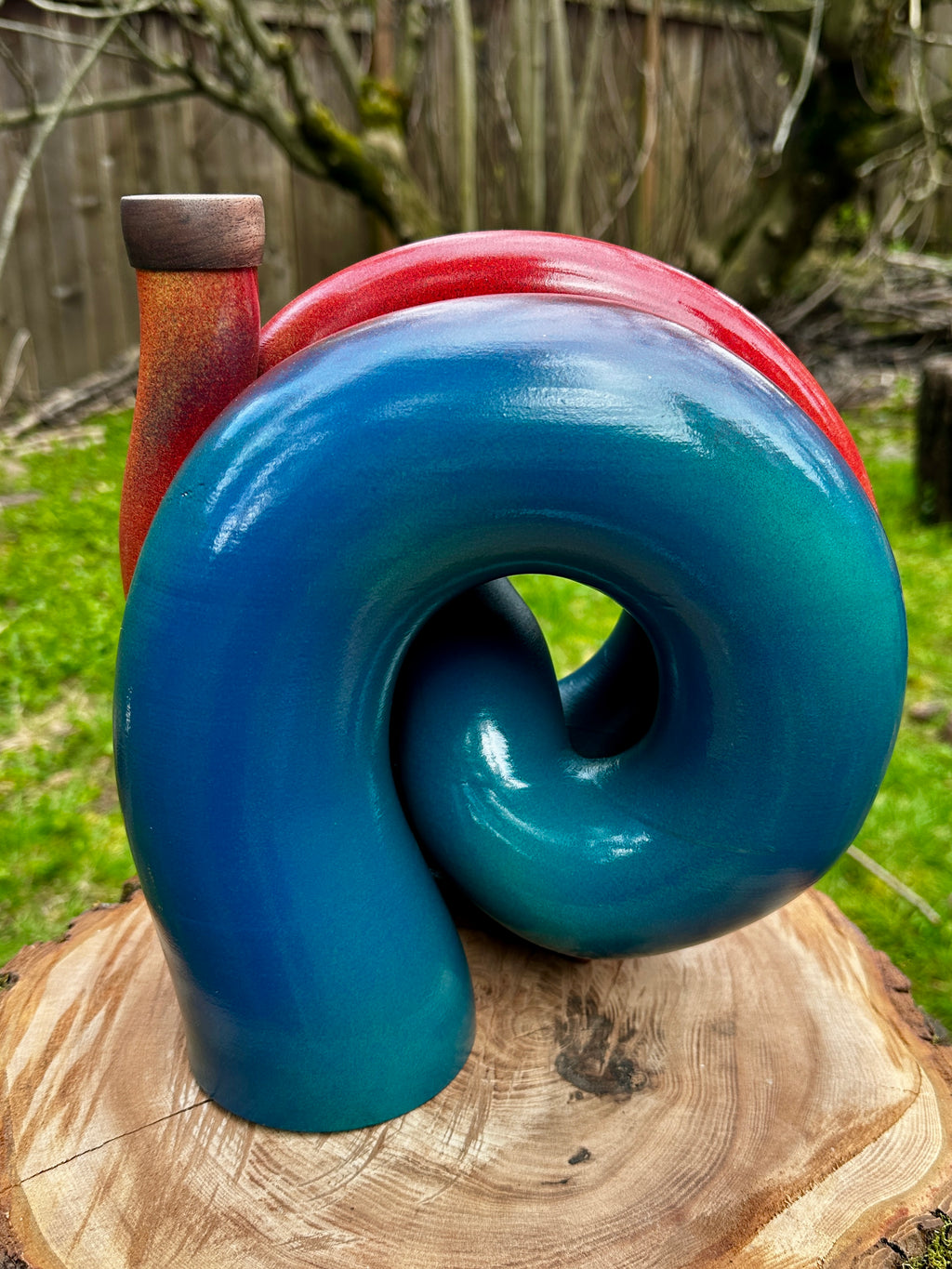 Super Spiral Compact Didgeridoo - D - Ready to Ship